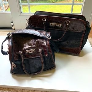 [Brighton] Vintage Heart Luggage Set - Overnight Tote and Cosmetics Crossbody